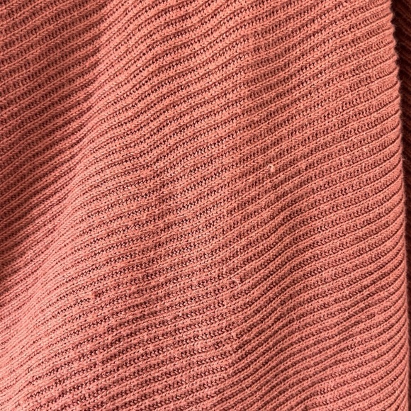 1. State Bubble Balloon Sleeve Ribbed V-Neck Terra Earth Sweater XL - Picture 16 of 16